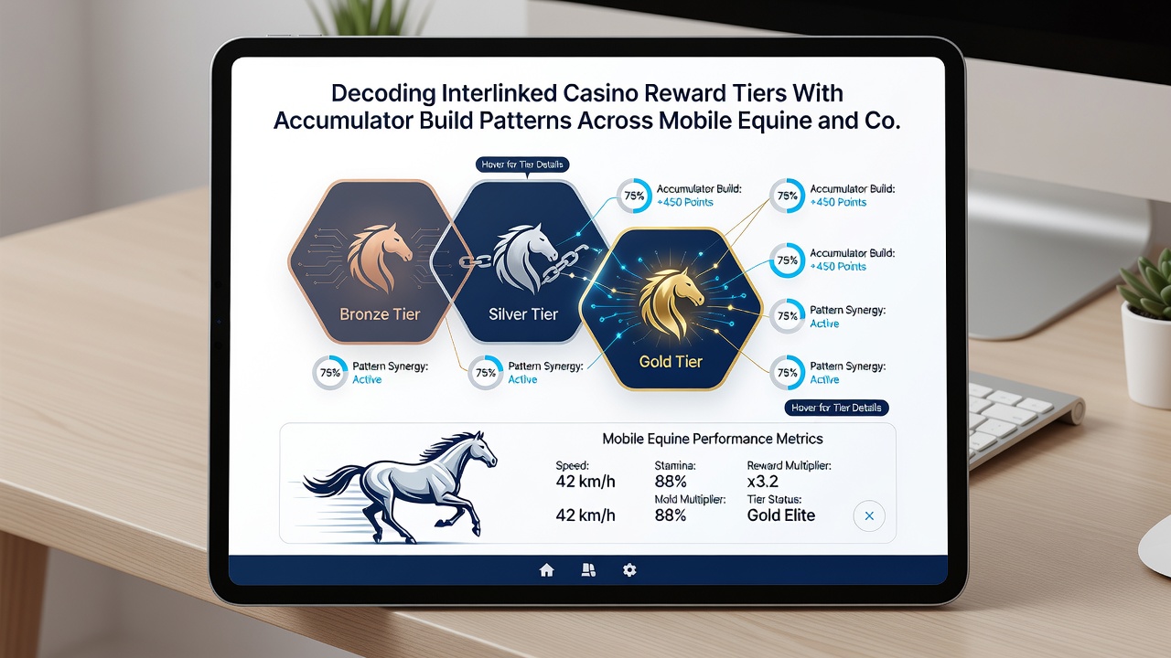Live tennis accumulator builder on mobile device displaying tier progression and combined equine-court sports handle tracker