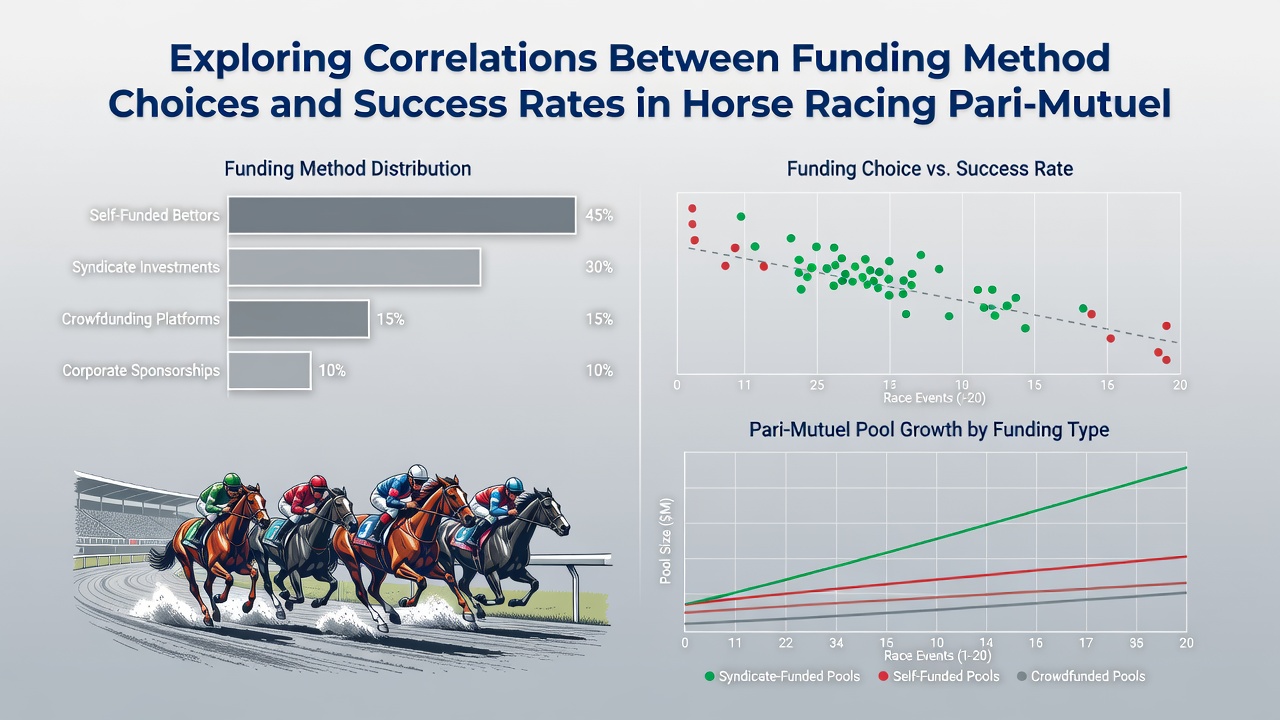 Chart illustrating correlations between mobile funding methods and pari-mutuel success metrics